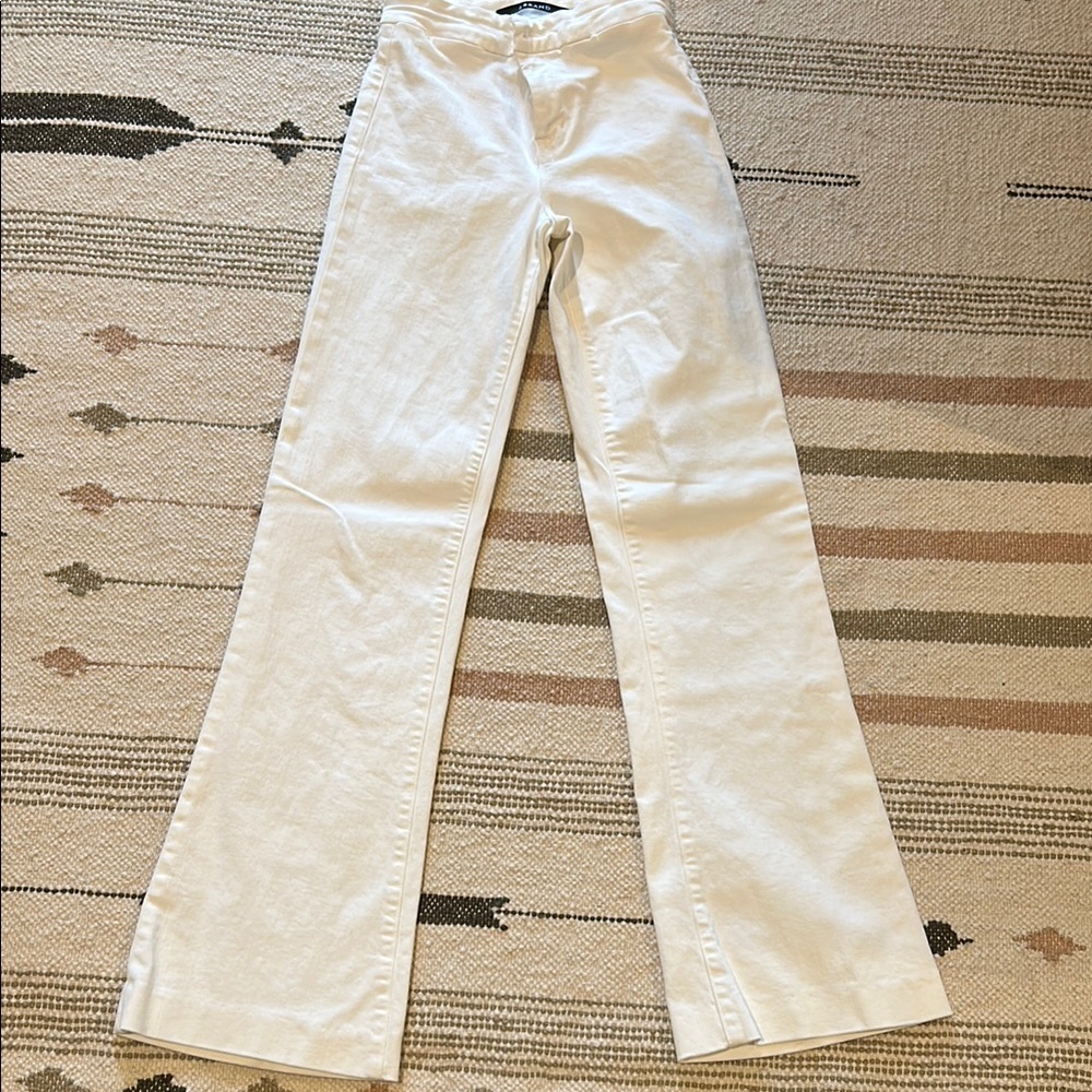 J Brand Classic White Trousers